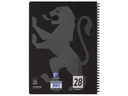 Oxford Notizheft Touch Collegeblock L28, A4 +, Kariert, Schwarz