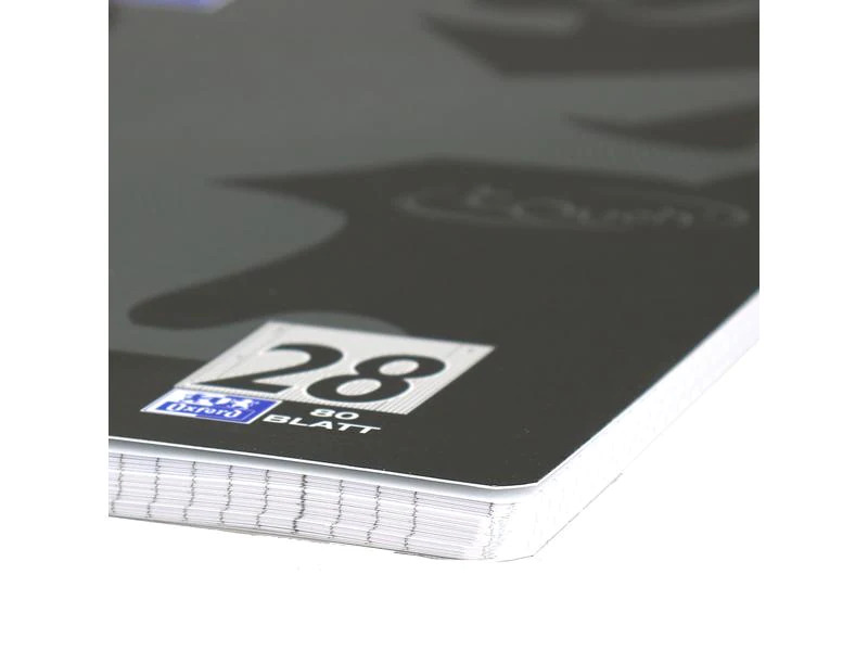 Oxford Notizheft Touch Collegeblock L28, A4 +, Kariert, Schwarz