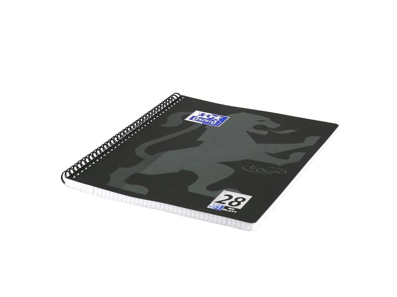 Oxford Notizheft Touch Collegeblock L28, A4 +, Kariert, Schwarz