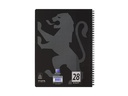 Oxford Notizheft Touch Collegeblock L28, A4 +, Kariert, Schwarz