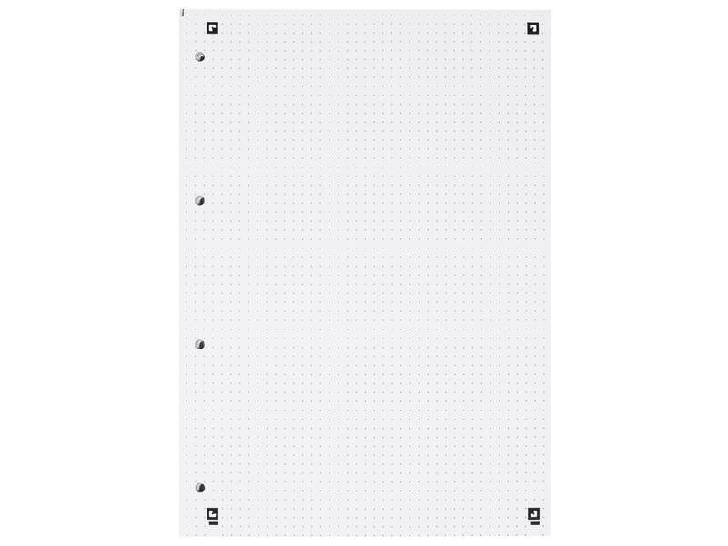 Oxford Notizheft Touch Collegeblock, A4 +, Dot, Sand