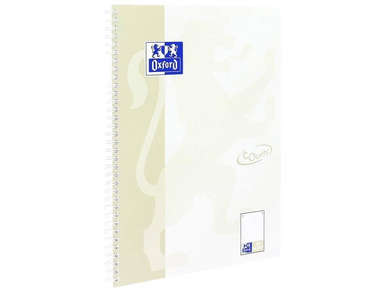 Oxford Notizheft Touch Collegeblock, A4 +, Dot, Sand