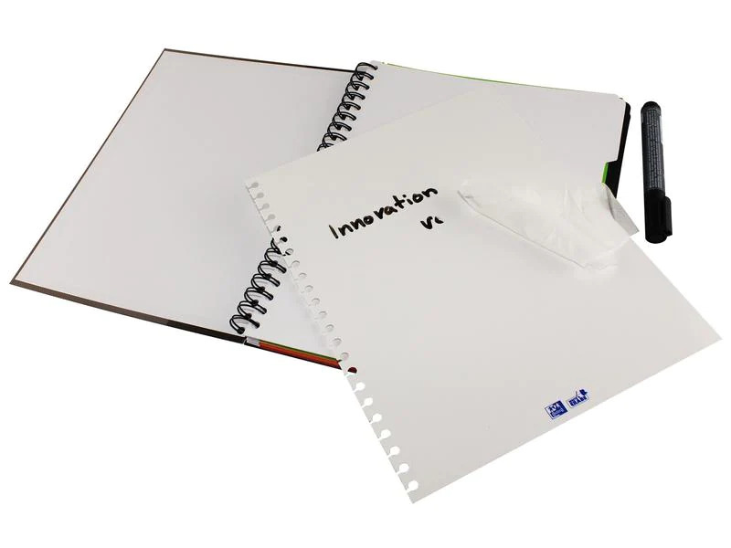 Oxford Notizheft Touch Collegeblock, A4 +, Kariert, Himbeer