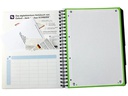 Oxford Notizheft Touch Collegeblock, A4 +, Kariert, Himbeer