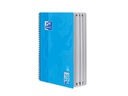 Oxford Notizheft Touch Collegeblock, A4, Kariert, Meerblau