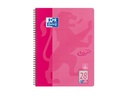 Oxford Notizheft Touch Collegeblock, A4, Kariert, Rosa