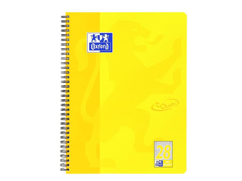 Oxford Notizheft Touch Collegeblock, A4, Kariert, Sonnengelb