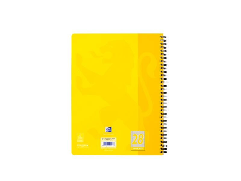 Oxford Notizheft Touch Collegeblock, A4, Kariert, Sonnengelb