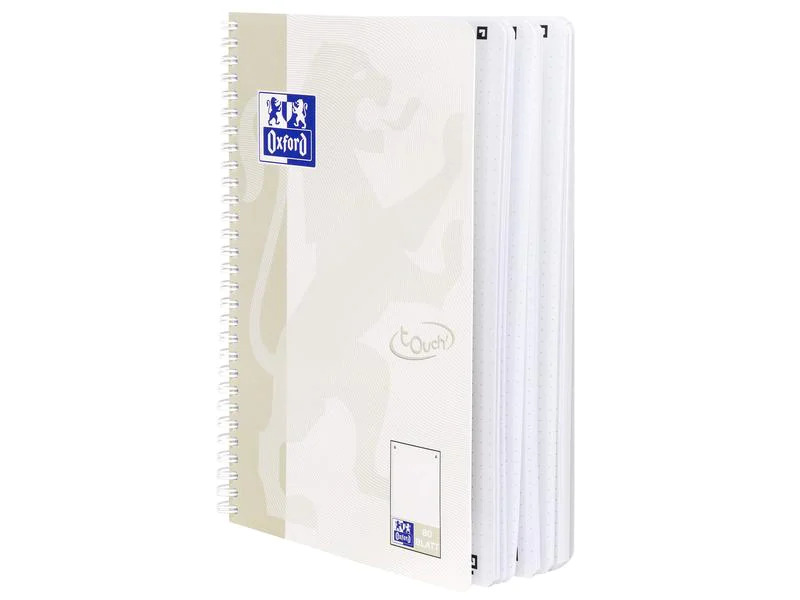 Oxford Notizheft Touch Collegeblock, B5, Dot, Sand