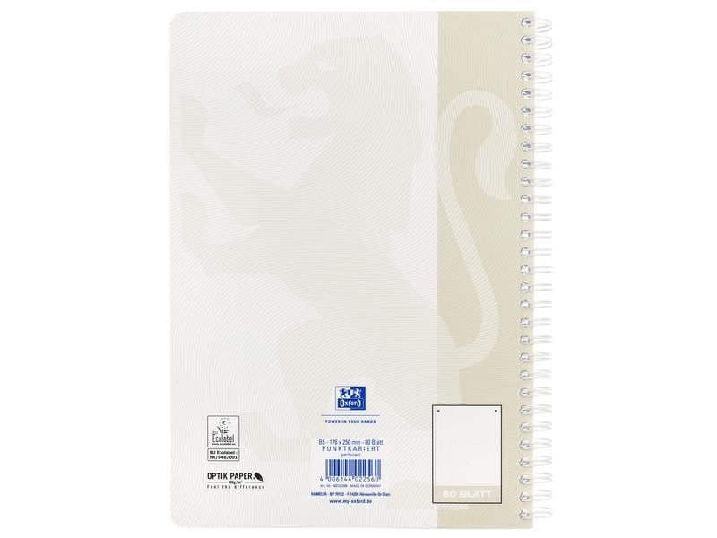 Oxford Notizheft Touch Collegeblock, B5, Dot, Sand