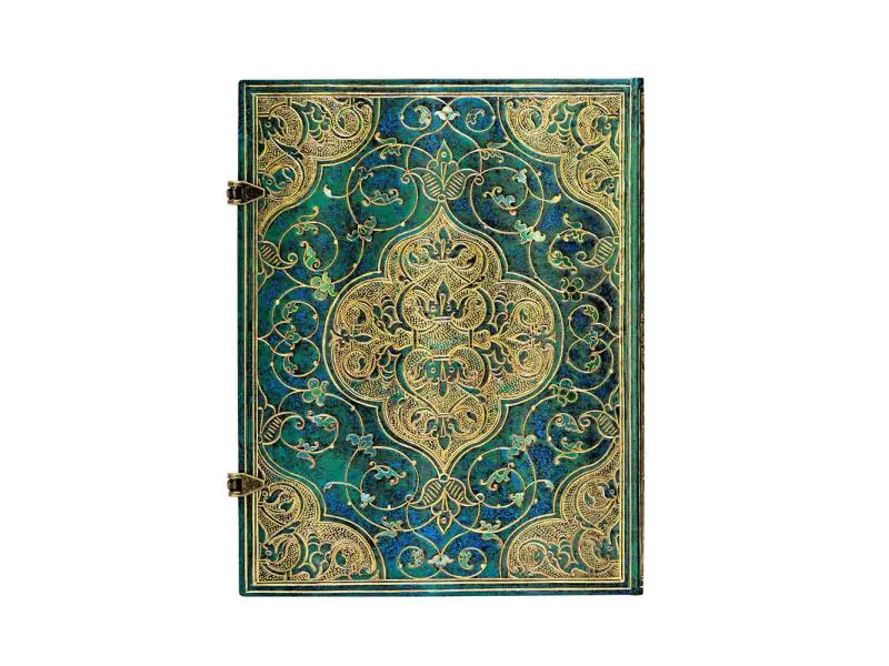 Paperblanks Notizbuch Chroniken Midi, Liniert, Türkis