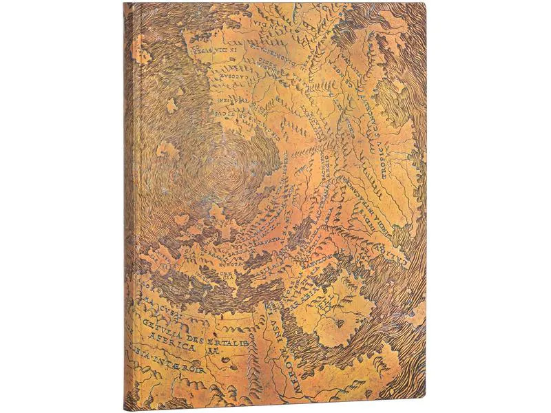 Paperblanks Notizbuch Hunt-Lenox-Globus 18 x 23 cm, Liniert, Braun