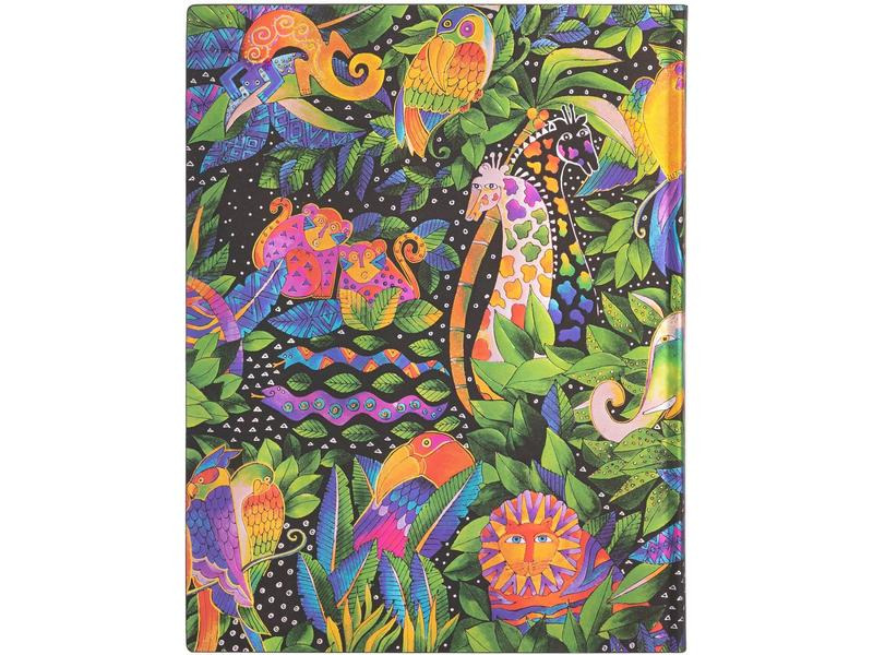 Paperblanks Notizbuch Jungle Song 18 x 23 cm, Liniert, Mehrfarbig
