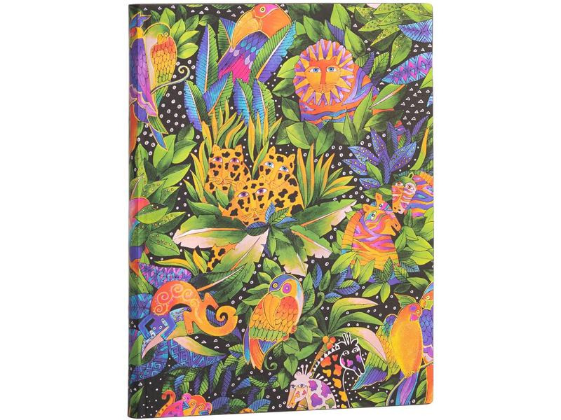 Paperblanks Notizbuch Jungle Song 18 x 23 cm, Liniert, Mehrfarbig