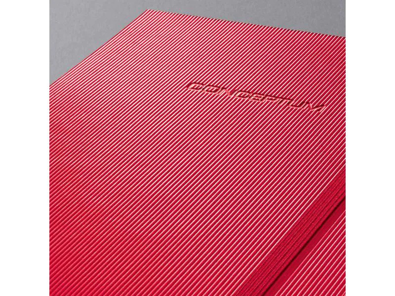 Sigel Notizbuch Conceptum A5, Kariert, Rot