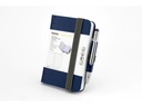 Troika Notizbuch LILIPAD+LILIPUT A7, Blanko, Dunkelblau