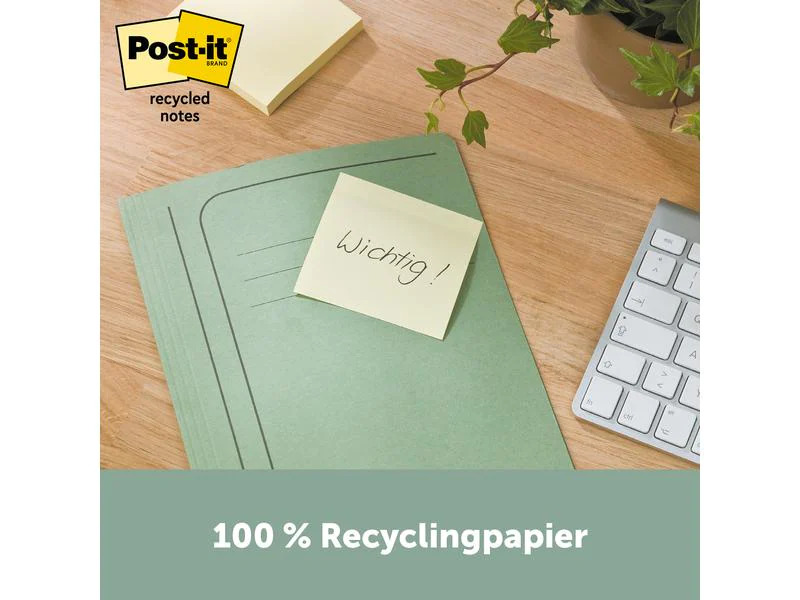 3M Notizzettel Post-it Green Notes 7.6 cm x 7.6 cm