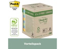 3M Notizzettel Post-it Green Notes 7.6 cm x 7.6 cm