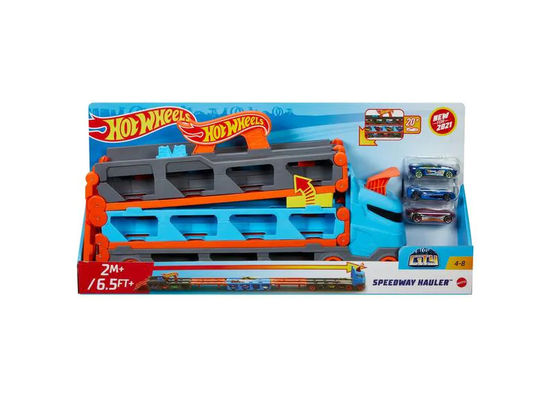 Hot Wheels City 2-in-1 Rennbahn-Transporter