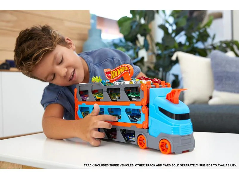 Hot Wheels City 2-in-1 Rennbahn-Transporter