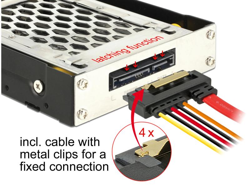 Delock Wechselrahmen 3,5 Mobile Rack für 1x 2.5