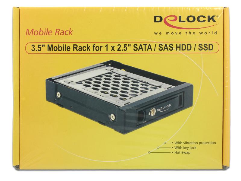 Delock Wechselrahmen 3,5 Mobile Rack für 1x 2.5