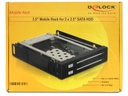 Delock Wechselrahmen 3,5 Mobile Rack für 2x 2.5