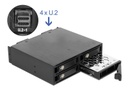 Delock Wechselrahmen 5.25 für 4x 2.5  U.2 NVMe SSD