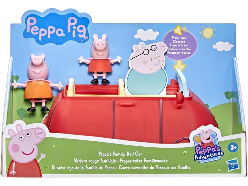 Hasbro Spielfigurenset Peppa Pig rotes Familienauto