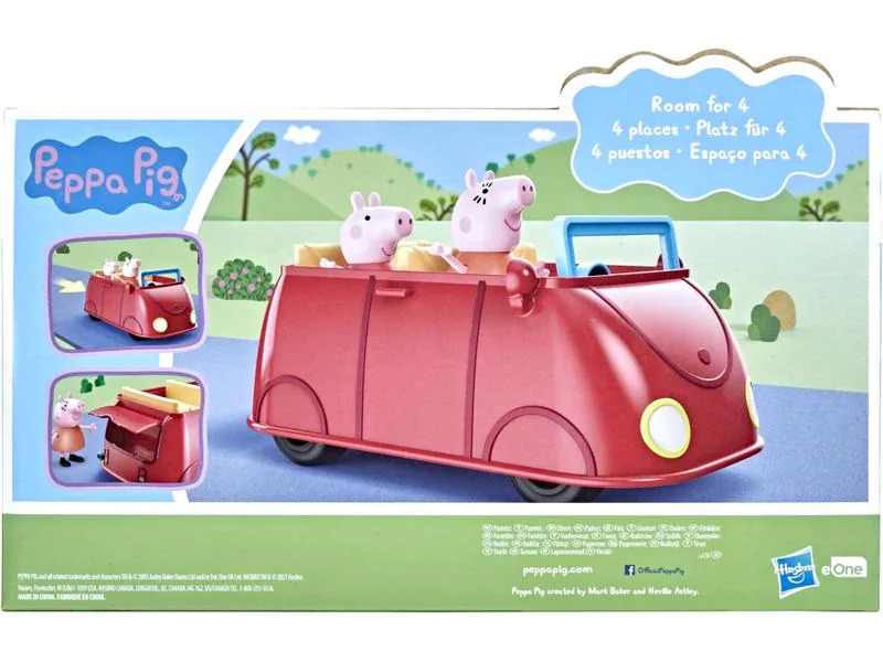 Hasbro Spielfigurenset Peppa Pig rotes Familienauto