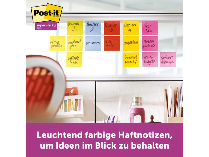 3M Notizzettel Post-it Super Sticky 7.6 cm x 7.6 cm