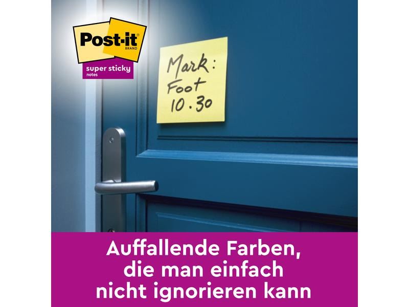3M Notizzettel Z-Notes Super Sticky Gelb 7.6 cm x 7.6 cm