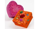 Creativ Company Papp-Schachtel 5 - 7,5 cm Herz, 3 Stück