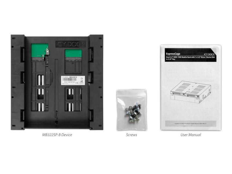 ICY DOCK Backplane-Modul ExpressCage MB322SP-B 3.5 /2.5