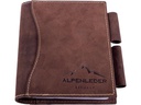 Alpenleder Notizbuch Goethe A6, liniert, Büffelleder braun