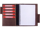 Alpenleder Notizbuch Goethe A6, liniert, Büffelleder braun