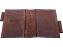 Alpenleder Notizbuch Goethe A6, liniert, Büffelleder braun