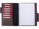 Alpenleder Notizbuch Schiller A5, liniert, Büffelleder braun