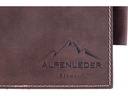 Alpenleder Notizbuch Schiller A5, liniert, Büffelleder braun