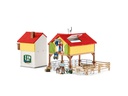 Schleich Spielfigurenset Farm World Bauernhaus mit Stall
