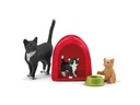 Schleich Spielfigurenset Farm World Spielspass für niedliche Katzen