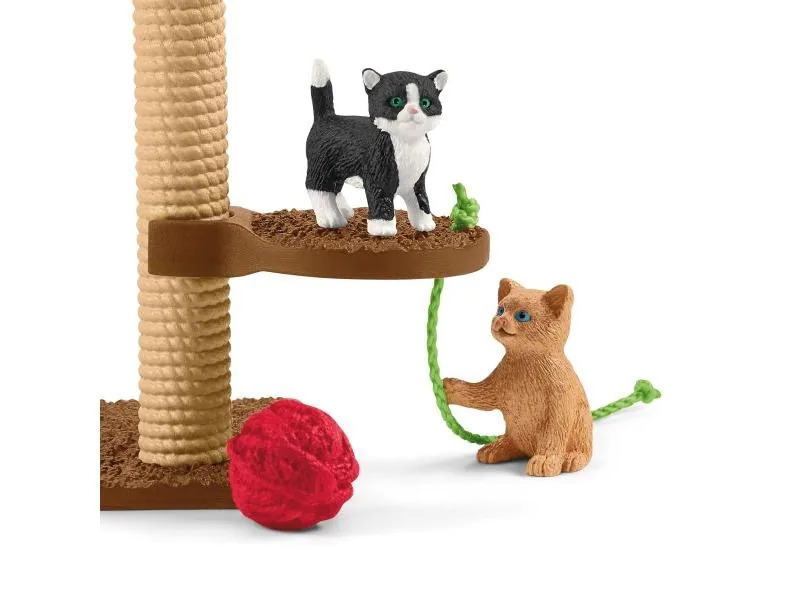 Schleich Spielfigurenset Farm World Spielspass für niedliche Katzen