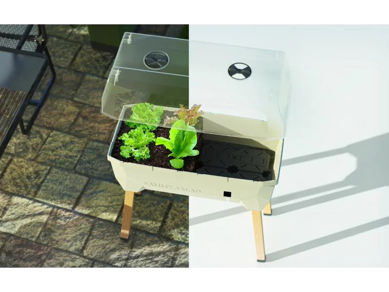 Gusta Garden Hochbeet SAMMY SALAD Starterset, Hellgrau