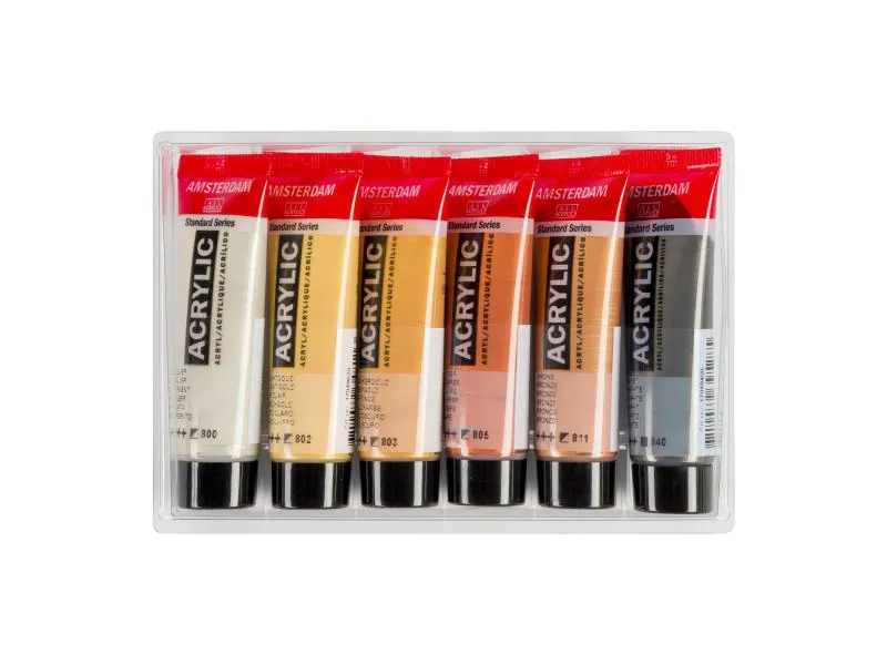 Amsterdam Acrylfarbe Metallic 6 Tuben à 20 ml