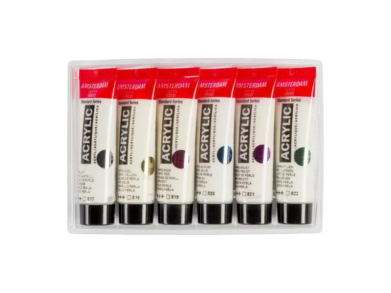 Amsterdam Acrylfarbe Pearl 6 Tuben à 20 ml