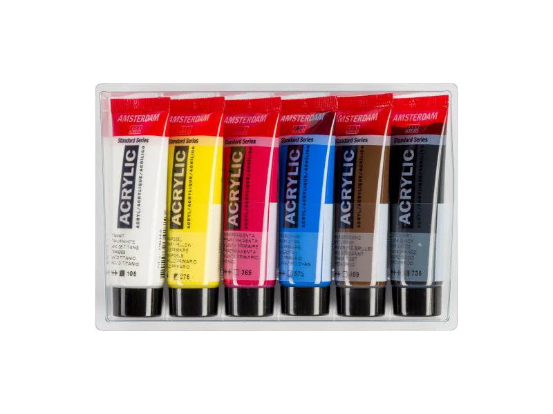 Amsterdam Acrylfarbe Primary 6 Tuben à 20 ml