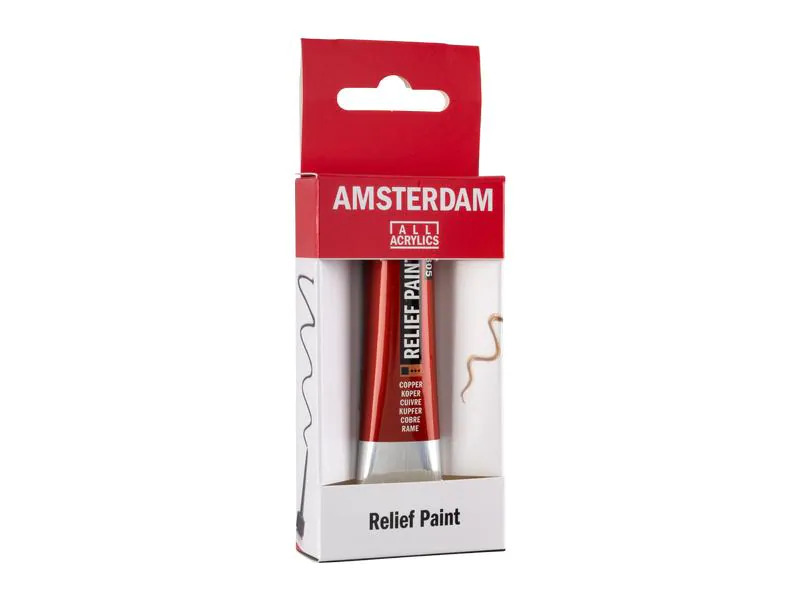 Amsterdam Acrylfarbe Reliefpaint 20 ml, Kupfer