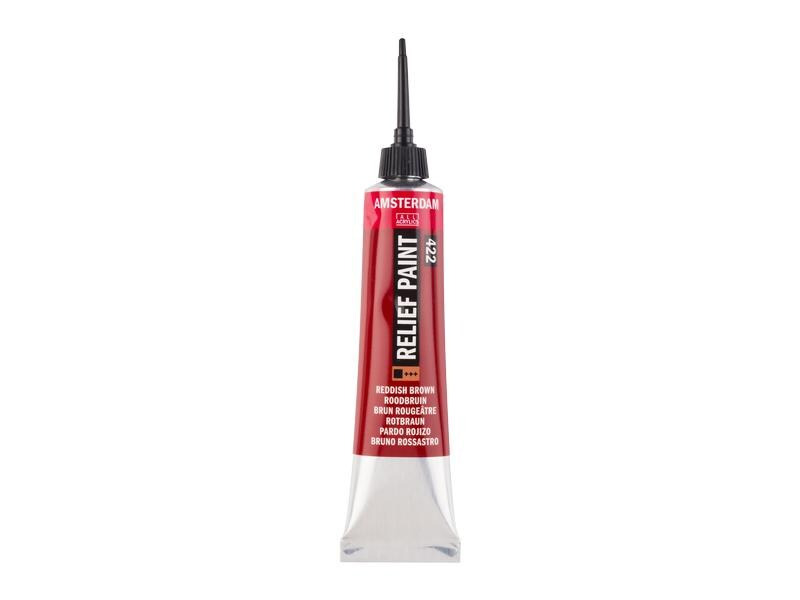 Amsterdam Acrylfarbe Reliefpaint 20 ml, Rotbraun