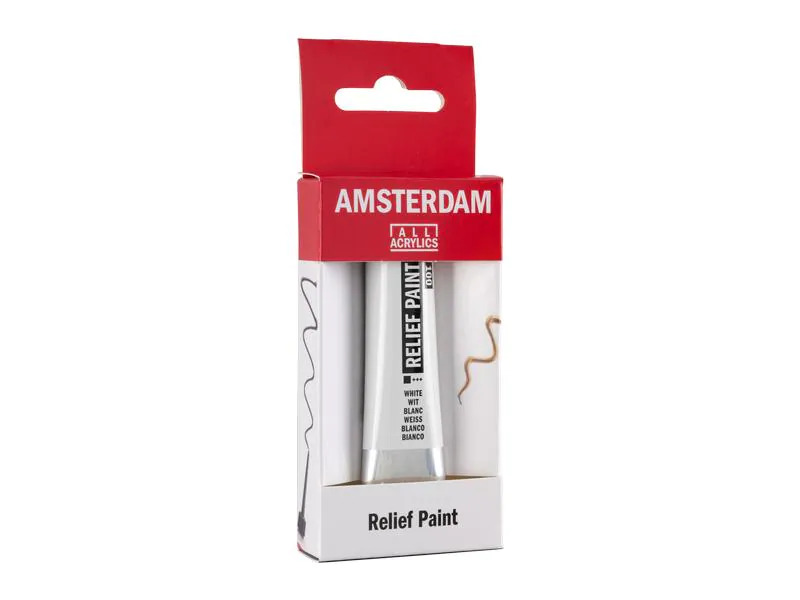 Amsterdam Acrylfarbe Reliefpaint 20 ml, Weiss