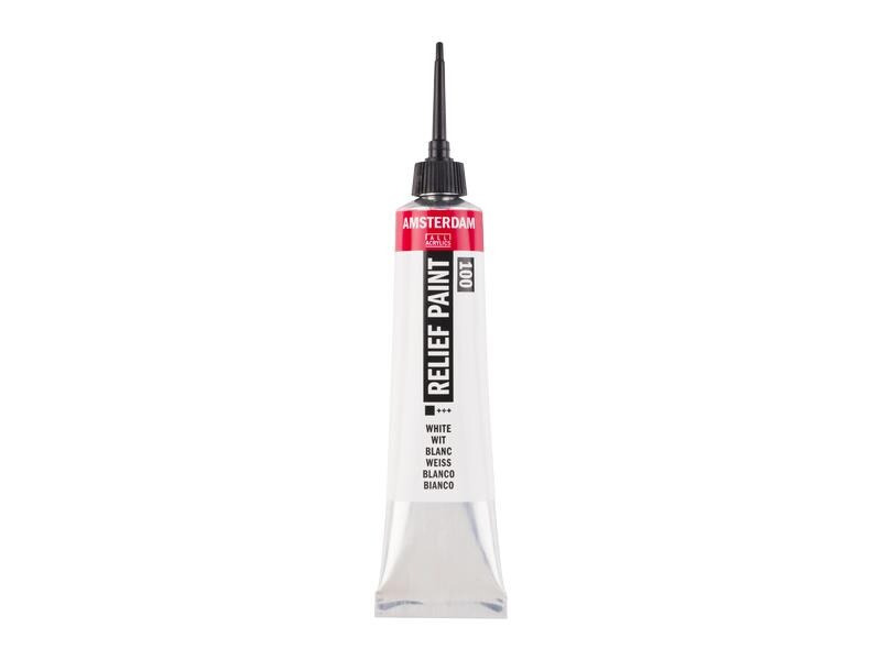 Amsterdam Acrylfarbe Reliefpaint 20 ml, Weiss